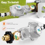 GasSaf 10FT Propane Regulator with Hose