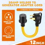 Telleglow 30 Amp Welder Generator Adapter Cord