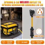 Telleglow 30 Amp Welder Generator Adapter Cord