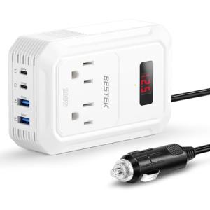 BESTEK 200W Car Power Inverter with USB Ports