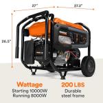 Generac GP8000E Electric Start Portable Generator