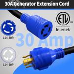 30 Amp 25-Foot Heavy-Duty Generator Extension Cord