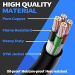 30 Amp 25-Foot Heavy-Duty Generator Extension Cord