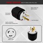 Enerlites 20 Amp Locking Plug Connector for Generators
