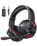 BINNUNE 2.4GHz Wireless Gaming Headset with Mic