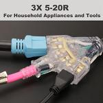 CircleCord 3-Prong Generator Distribution Adapter Cord