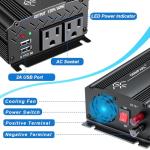 750W Car Inverter with USB Ports and AC Outlets