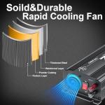 750W Car Inverter with USB Ports and AC Outlets