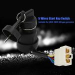 Tiiyee Universal 5 Wire Ignition Key Switch