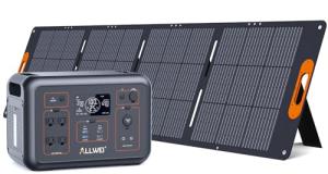 ALLWEI 1200W Portable Power Station with Solar Panel