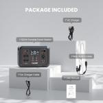 ALLWEI 1200W Portable Power Station with Solar Panel