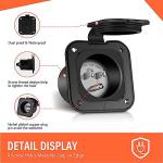 WELLUCK 15 Amp Waterproof RV Shore Power Inlet