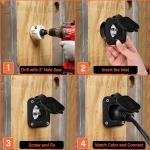 WELLUCK 15 Amp Waterproof RV Shore Power Inlet