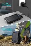 Mregb 36800mAh Solar Power Bank with Flashlight