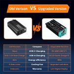 RUTNRIXA 12V DC to 110V AC Power Inverter