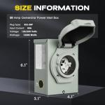 Rophor 50 Amp Power Inlet Box for Generators