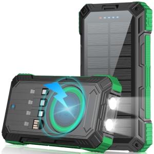 Saraupup 49800mAh Solar Wireless Power Bank Charger