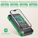 Saraupup 49800mAh Solar Wireless Power Bank Charger