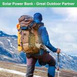 Saraupup 49800mAh Solar Wireless Power Bank Charger