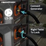 30 Amp 50FT Heavy Duty Generator Extension Cord