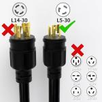 30 Amp 50FT Heavy Duty Generator Extension Cord