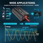 2000W Pure Sine Wave Inverter for Home and RV