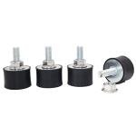 M8x23mm Motor Mounts with Lock Nuts - 4 Pack