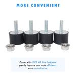 M8x23mm Motor Mounts with Lock Nuts - 4 Pack