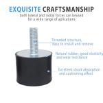 M8x23mm Motor Mounts with Lock Nuts - 4 Pack