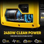 POXURIO 2450W Quiet Portable Inverter Generator