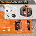 Proyama 4000W Portable Quiet Gas Inverter Generator