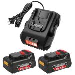 20V Max 6.0Ah Battery Replacement 2-Pack for Dewalt