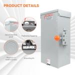 100A Double-Throw Generator Transfer Switch 24000W