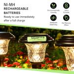 Henreepow 12-Pack Rechargeable AA Solar Batteries