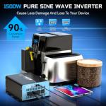 1500W Pure Sine Wave Inverter with Remote Control