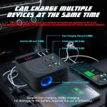 200W DC to DC Power Inverter with USB Ports