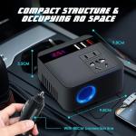 200W DC to DC Power Inverter with USB Ports