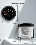 ANODZU Waterproof 52mm Fuel Level Gauge with LED
