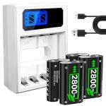Xbox One Battery Pack Charger with 4 Rechargeable Batteries