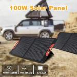 100W Portable Solar Panel for Power Stations