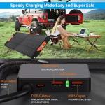 100W Portable Solar Panel for Power Stations