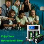 Xbox One Battery Pack Charger with 4 Rechargeable Batteries