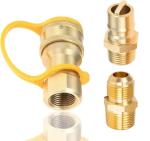 MCAMPAS 1/2" Gas Quick Connect Adapter Kit