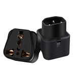 JORINDO 2-Pack IEC C14 to Universal Power Adapter