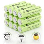 JiajaX 900mAh AA Rechargeable Batteries - 12 Pack