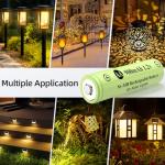 JiajaX 900mAh AA Rechargeable Batteries - 12 Pack