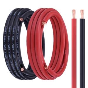 Geosiry 2 Gauge 30FT Battery Cable Set