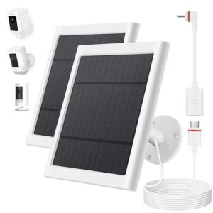 2 Pack Solar Charger for Ring Camera
