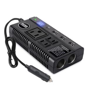 120W Car Power Inverter with USB and AC Outlets
