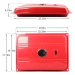 7 Gallon Red Generator Fuel Tank with Gauge